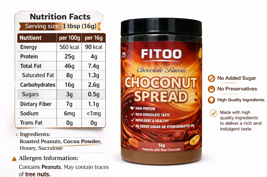 Choconut Spread – Chocolate Flavour 1